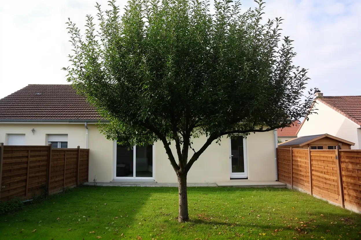 Branches proches d’une toiture avant élagage à Vouneuil-sous-Biard